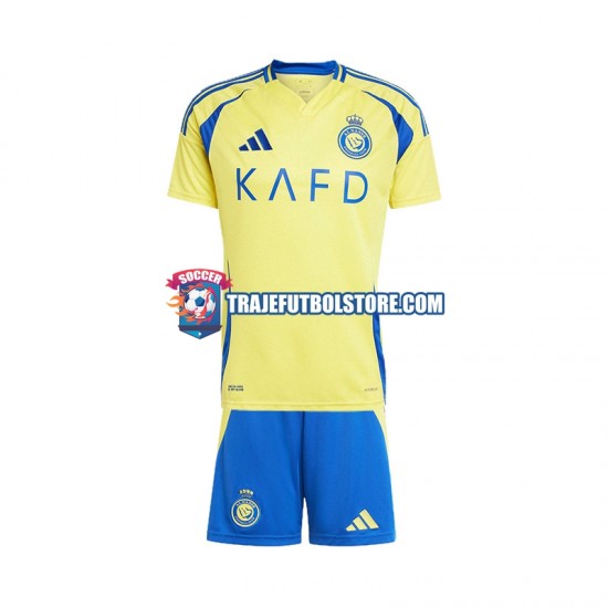 Camiseta 1ª Al Nassr Niño 2024-2025 Manga Corta