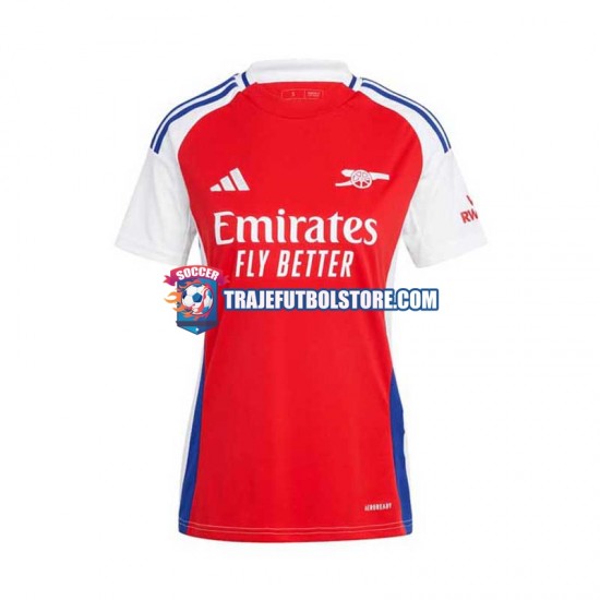 Camiseta 1ª Arsenal Mujer 2024-2025 Manga Corta