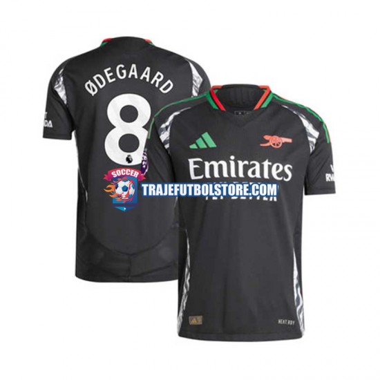 Camiseta 2ª Arsenal Martin Odegaard 8 Hombre 2024-2025 Manga Corta