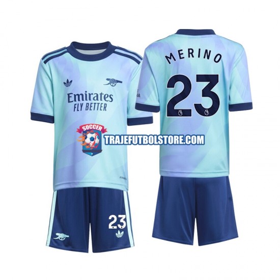 Camiseta 3ª Arsenal Merino 23 Niño 2024-2025 Manga Corta