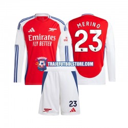 Camiseta 1ª Arsenal Mikel Merino 23 Niño 2024-2025 ML