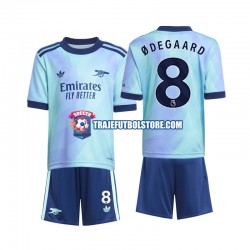 Camiseta 3ª Arsenal Odegaard 8 Niño 2024-2025 Manga Corta