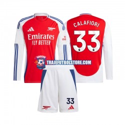 Camiseta 1ª Arsenal Riccardo Calafiori 33 Niño 2024-2025 ML