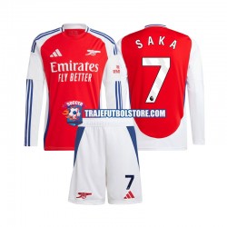 Camiseta 1ª Arsenal SAKA 7 Niño 2024-2025 ML