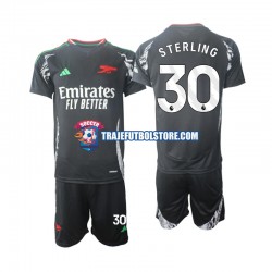Camiseta 2ª Arsenal Sterling 30 Niño 2024-2025 Manga Corta