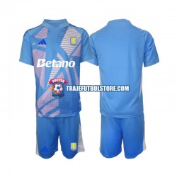 Camiseta 3ª Aston Villa Portero Niño 2024-2025 Manga Corta