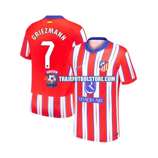 Camiseta 1ª Atlético Madrid Antoine Griezmann 7 Hombre 2024-2025 Manga Corta