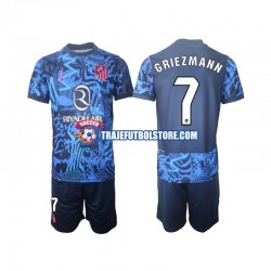 Camiseta 3ª Atlético Madrid Griezmann 7 Niño 2024-2025 Manga Corta
