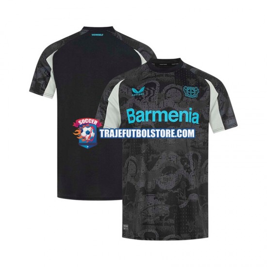 Camiseta 3ª Bayer 04 Leverkusen Hombre 2024-2025 Manga Corta