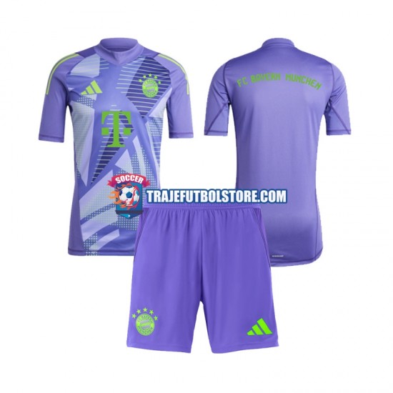 Camiseta 2ª Bayern de Múnich Portero Niño 2024-2025 Manga Corta