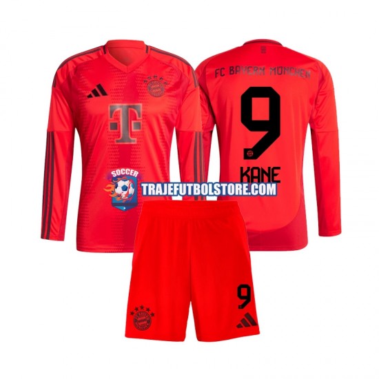 Camiseta 1ª Bayern de Múnich Harry Kane 9 Niño 2024-2025 ML