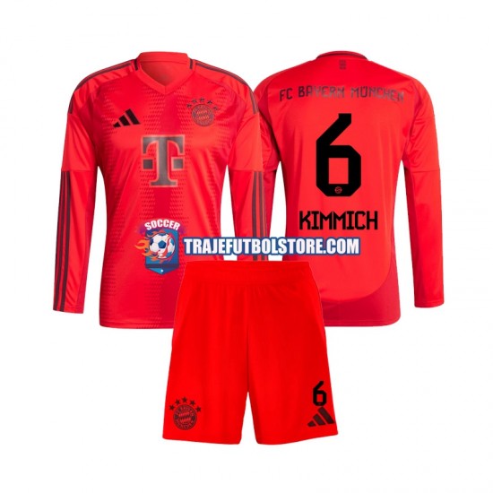 Camiseta 1ª Bayern de Múnich Joshua Kimmich 6 Niño 2024-2025 ML