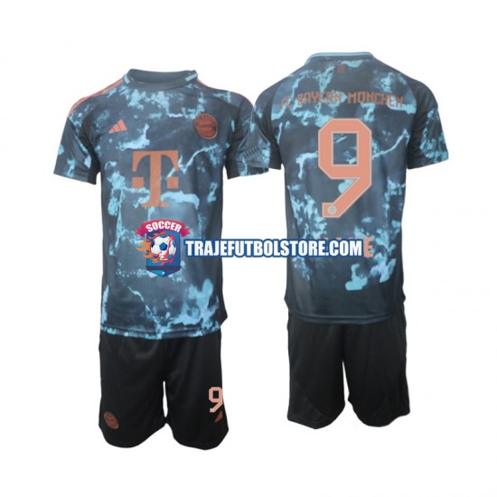 Camiseta 2ª Bayern de Múnich Kane 9 Niño 2024-2025 Manga Corta