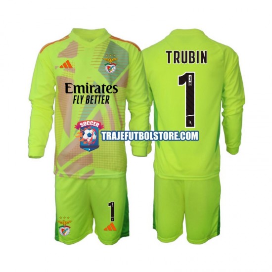 Camiseta 1ª Benfica Anatolij Trubin 1 Portero Niño 2024-2025 ML