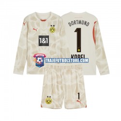 Camiseta 1ª Borussia Dortmund Gregor Kobel 1 Portero Niño 2024-2025 ML