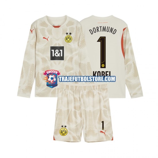 Camiseta 1ª Borussia Dortmund Gregor Kobel 1 Portero Niño 2024-2025 ML