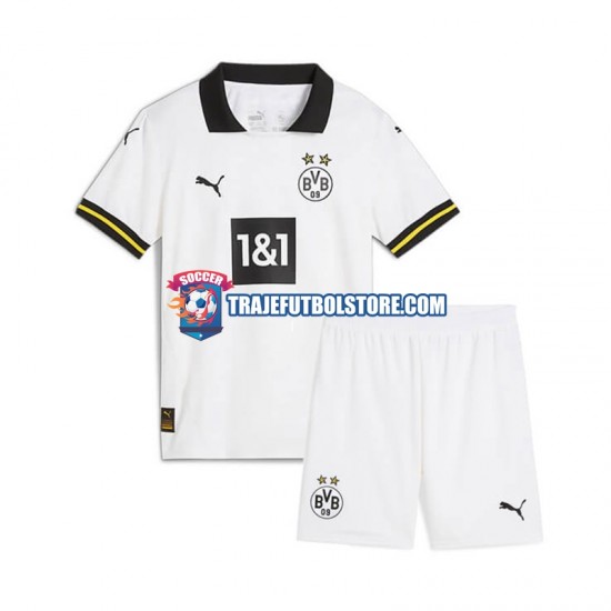 Camiseta 3ª Borussia Dortmund Niño 2024-2025 Manga Corta