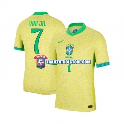 Camiseta 1ª Brasil VINI JR 7 Hombre 2024 Manga Corta