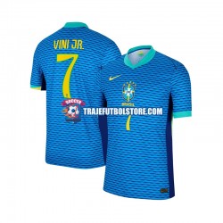 Camiseta 2ª Brasil Vinicius Junior 7 Hombre 2024 Manga Corta
