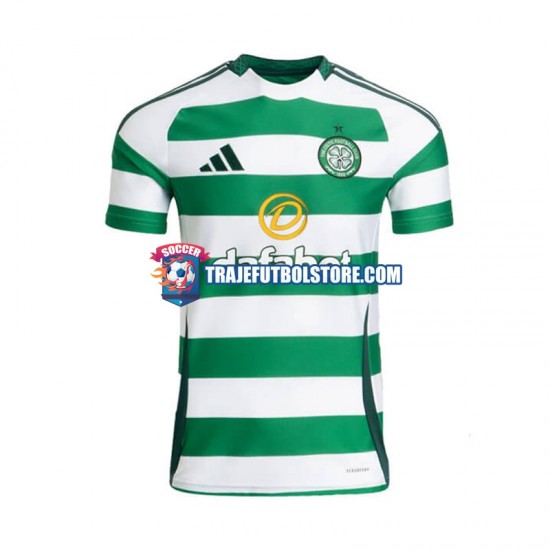 Camiseta 1ª Celtic Hombre 2024-2025 Manga Corta