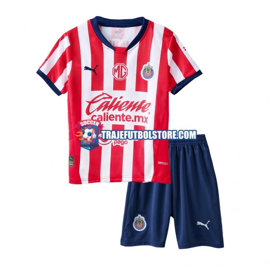 Camiseta 1ª Deportivo Guadalajara Niño 2024-2025 Manga Corta