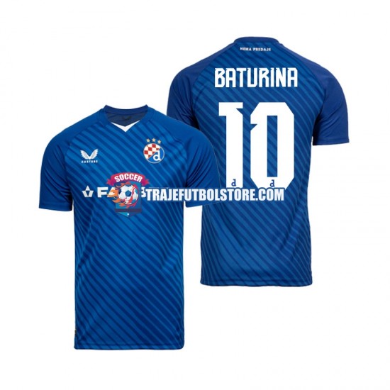 Camiseta 1ª Dinamo Zagreb Martin Baturina 10 Hombre 2024-2025 Manga Corta