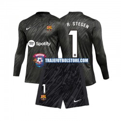 Camiseta 3ª FC Barcelona Ter Stegen 1 Portero Niño 2024-2025 ML
