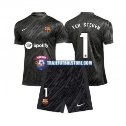 Camiseta 3ª FC Barcelona Ter Stegen 1 Portero Niño 2024-2025 Manga Corta