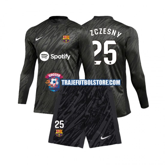 Camiseta 2ª FC Barcelona Wojciech Szczesny 25 Portero Niño 2024-2025 ML