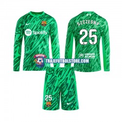 Camiseta 1ª FC Barcelona Wojciech Szczesny 25 Portero Niño 2024-2025 ML