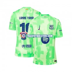 Camiseta 3ª FC Barcelona LAMINE YAMAL 19 UCL Font Hombre 2024-2025 Manga Corta
