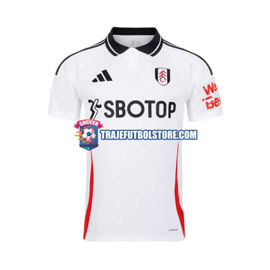 Camiseta 1ª Fulham Hombre 2024-2025 Manga Corta