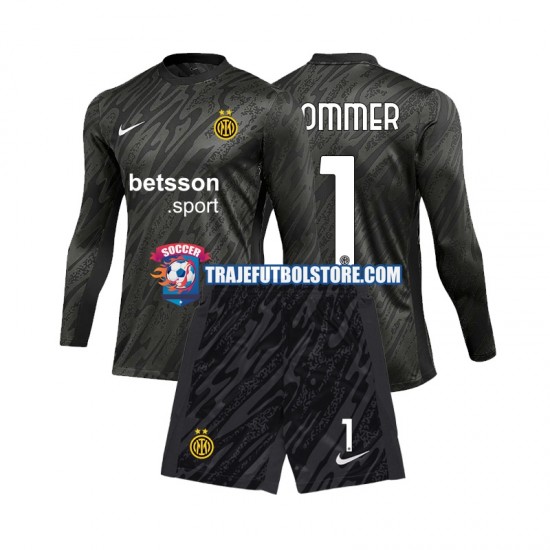 Camiseta 3ª Inter Milan Yann Sommer 1 Portero Niño 2024-2025 ML
