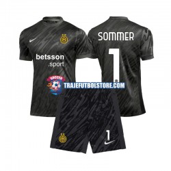 Camiseta 3ª Inter Milan Yann Sommer 1 Portero Niño 2024-2025 Manga Corta