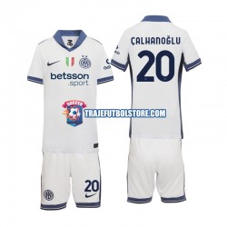 Camiseta 2ª Inter Milan Hakan Calhanoglu 20 Niño 2024-2025 Manga Corta