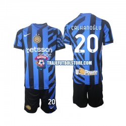 Camiseta 1ª Inter Milan Hakan Calhanoglu 20 Niño 2024-2025 Manga Corta
