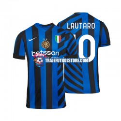 Camiseta 1ª Inter Milan Lautaro 10 Hombre 2024-2025 Manga Corta