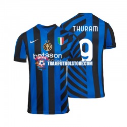 Camiseta 1ª Inter Milan Marcus Thuram 9 Hombre 2024-2025 Manga Corta
