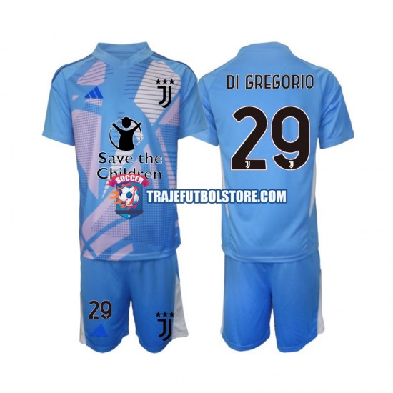 Camiseta 4ª Juventus Michele Di Gregorio 29 Portero Niño 2024-2025 Manga Corta