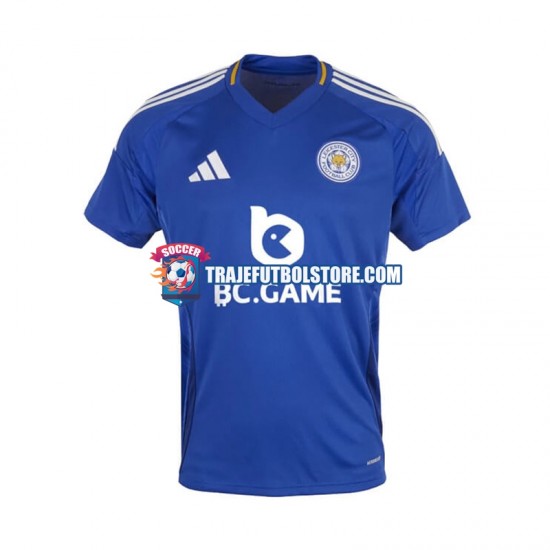 Camiseta 1ª Leicester City Hombre 2024-2025 Manga Corta