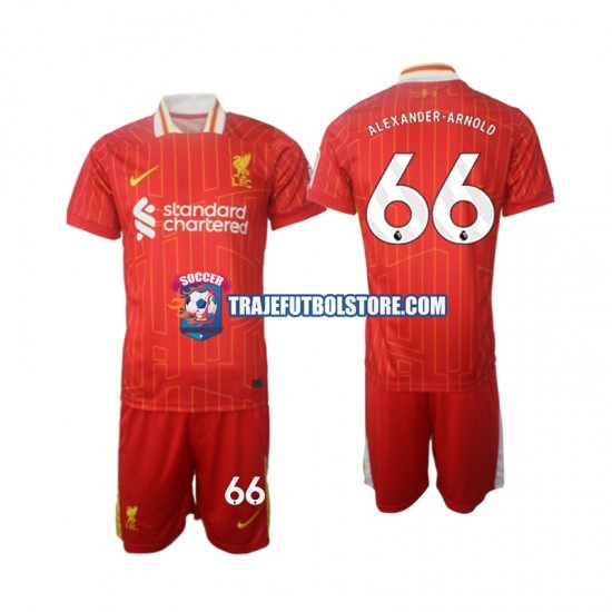 Camiseta 1ª Liverpool Alexander-Arnold 66 Niño 2024-2025 Manga Corta