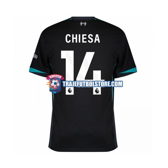 Camiseta 2ª Liverpool Federico Chiesa 14 Hombre 2024-2025 Manga Corta