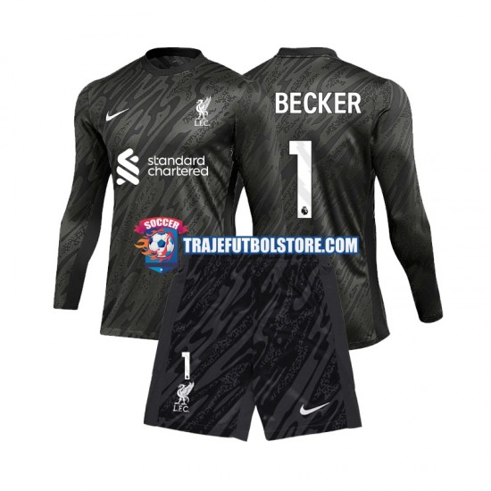 Camiseta 1ª Liverpool Alisson Becker 1 Portero Niño 2024-2025 ML