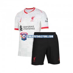 Camiseta 3ª Liverpool Niño 2024-2025 Manga Corta