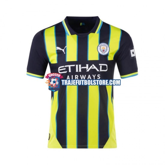 Camiseta 2ª Manchester City Hombre 2024-2025 Manga Corta
