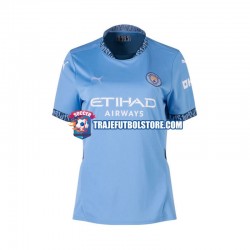 Camiseta 1ª Manchester City Mujer 2024-2025 Manga Corta