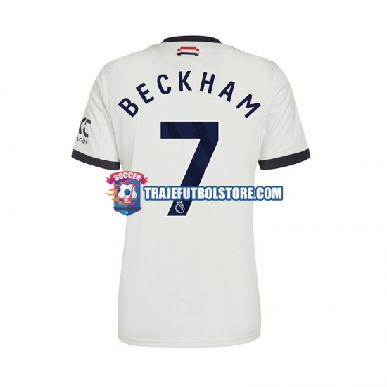 Camiseta 3ª Manchester United Beckham 7 Hombre 2024-2025 Manga Corta