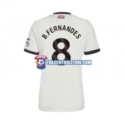 Camiseta 3ª Manchester United Bruno Fernandes 8 Hombre 2024-2025 Manga Corta