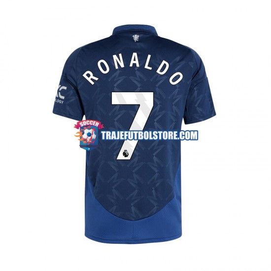 Camiseta 2ª Manchester United Cristiano Ronaldo 7 Hombre 2024-2025 Manga Corta