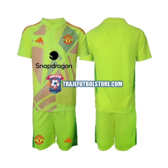 Camiseta 2ª Manchester United Portero Niño 2024-2025 Manga Corta
